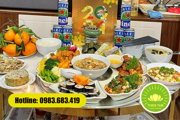 Nấu cỗ chay tại Hà Nội - Cỗ chay ngon, đa dạng, đủ vị, hợp lễ nghi