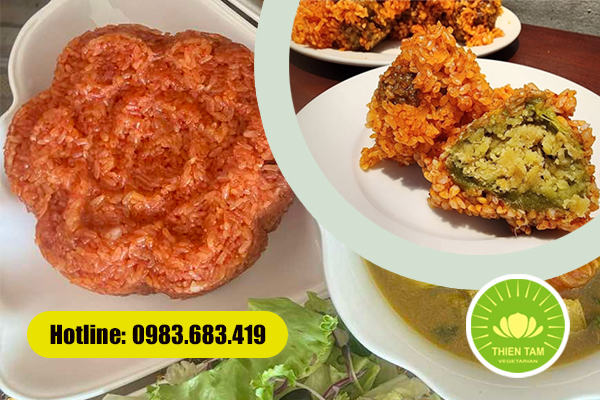 Xôi gấc đỏ – Món tinh bột truyền thống trong mâm cỗ chay đám giỗ