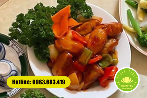Sườn non chay sốt hấp dẫn – Hương vị truyền thống trong mâm cỗ chay ngày giỗ