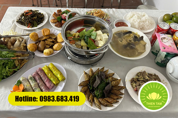Thực đơn tiệc chay 8 món – phù hợp tiệc gia đình, mừng thọ và cúng lễ nhỏ